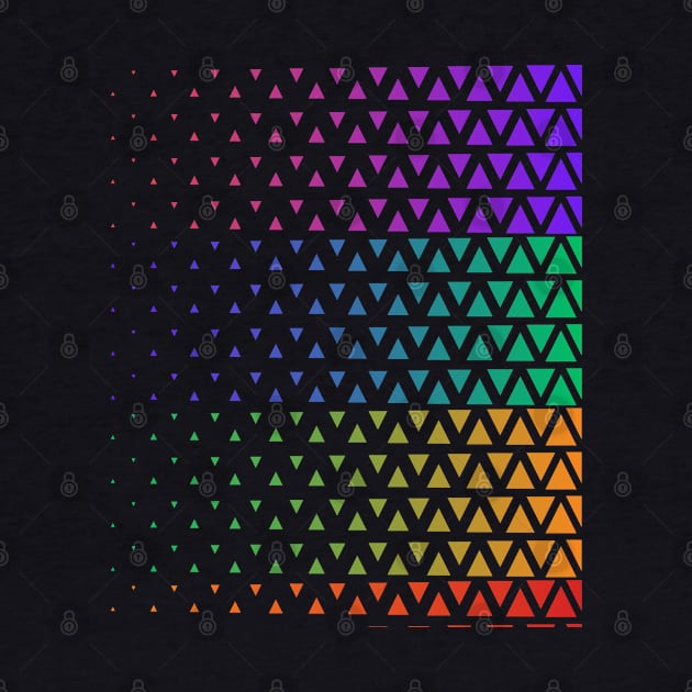 Rainbow gradient triangle pattern by Creatyle